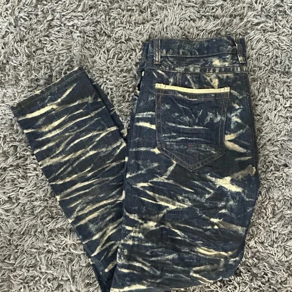 The Heritage By America 1776 Men’s Distressed Acid Wash Denim Jeans Size 40x34